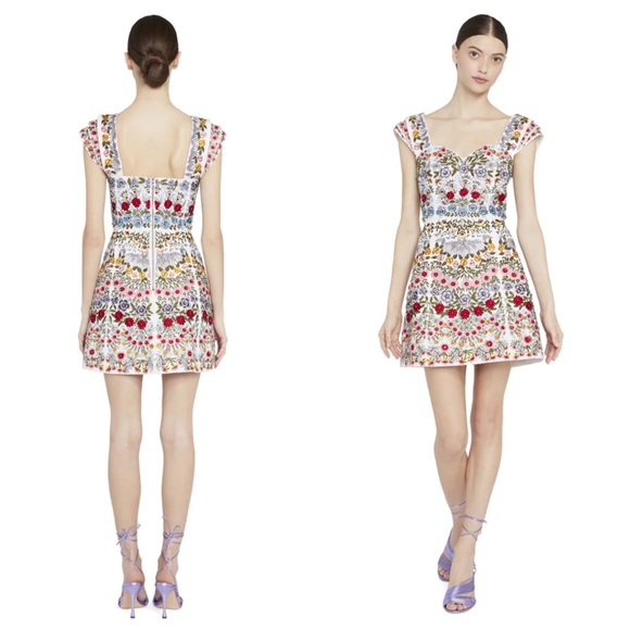 ALICE + OLIVIA Roz Crystal Beaded Mini Dress - Picture 3 of 17